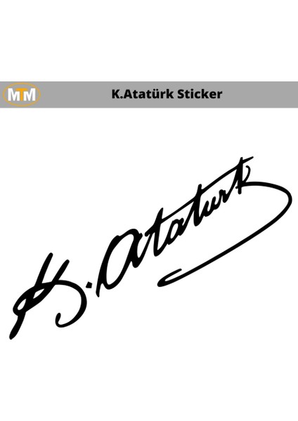 Kemal Atatürk Oto Sticker 15 cm fiyatları
