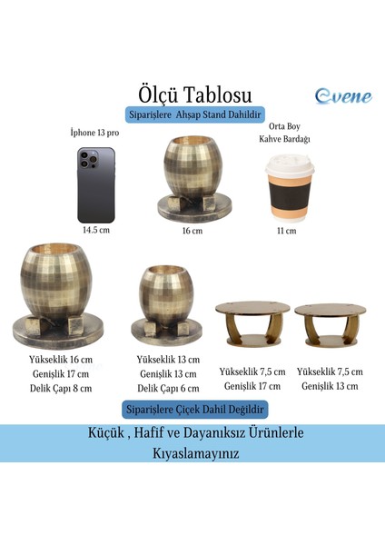 Ahşap Ayaklı Beton Saksı Büyük Boy Set 2 Adet Ayaklı Yuvarlak Model