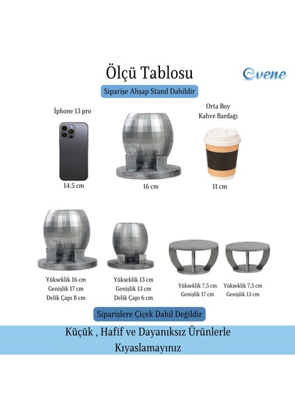 Ahşap Ayaklı Beton Saksı Büyük Boy Set 2 Adet Ayaklı Yuvarlak Model fiyatları