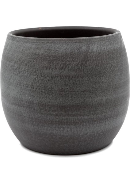 Esra Gri Seramik Saksı 15X13 cm