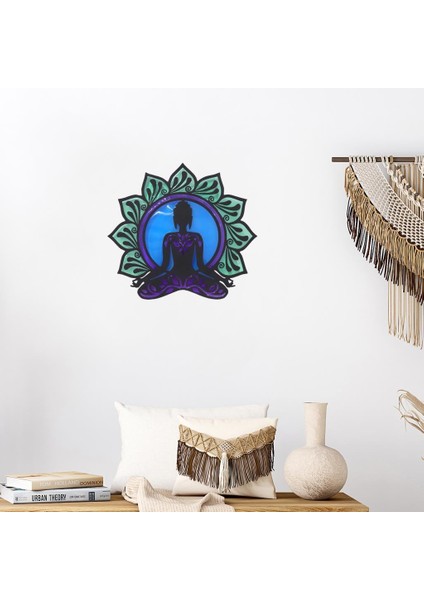 Epoksili Meditasyon Yoga Buda Figürlü Duvar Dekorlu Gece Lambası fiyatları