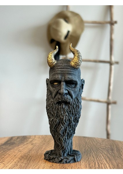 Turuncu Hane Mimir God Of War Büst Figür 10 cm