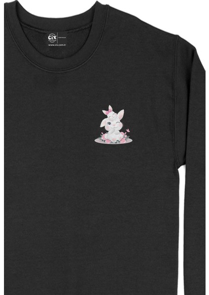 Tavçan Cep Tasarım Baskılı Sweatshirt fiyatları