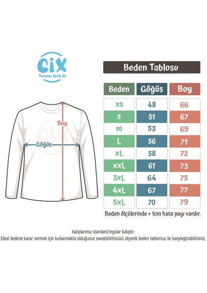 Tatil Modu Cep Tasarım Baskılı Sweatshirt
