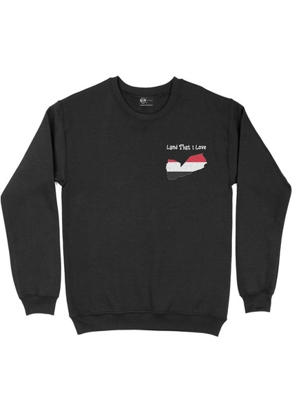 Land That I Love Yemen Cep Tasarım Baskılı Sweatshirt