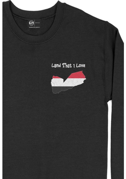 Land That I Love Yemen Cep Tasarım Baskılı Sweatshirt fiyatları
