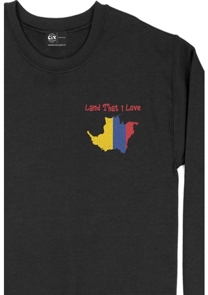 Land That I Love Kolombiya Cep Tasarım Baskılı Sweatshirt fiyatları