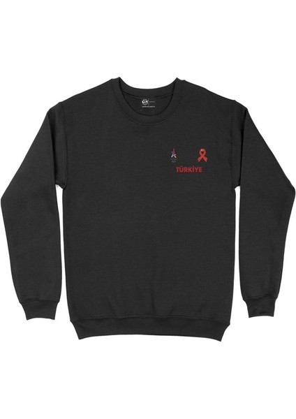 Paris 2024 Yaz Olimpiyatları Türkiye Cep Tasarım Baskılı Sweatshirt