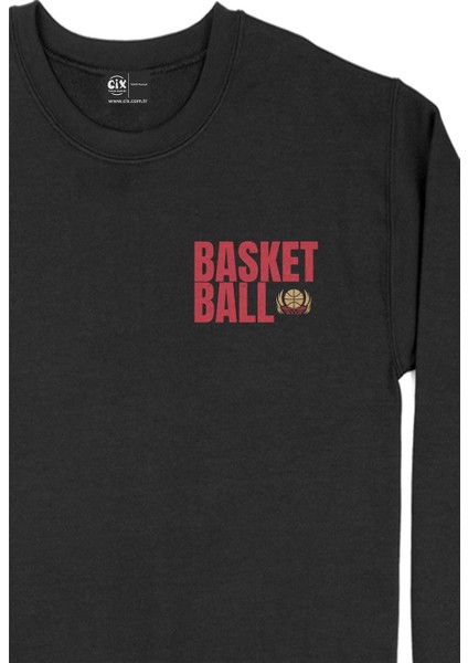 Basketbol Topu Cep Tasarım Baskılı Sweatshirt fiyatları