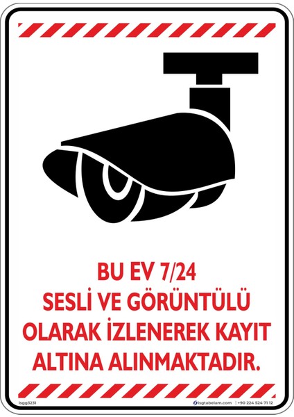 Bu Ev 7/24 Sesli ve Görüntülü Olarak Izlenerek Kayıt Altına Alınmaktadır. V2-1