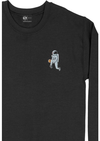 Oyuncu Astronot Basketbol Cep Tasarım Baskılı Sweatshirt fiyatları