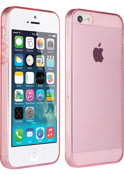 Apple IPhone 5 Ultra Ince Kaliteli Esnek Şeffaf Silikon