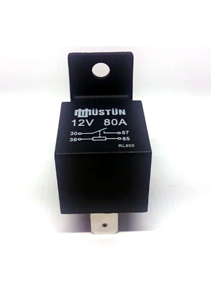Mini Röle 12V 80A Güç Rölesi 4 Fişli Üstün RL800