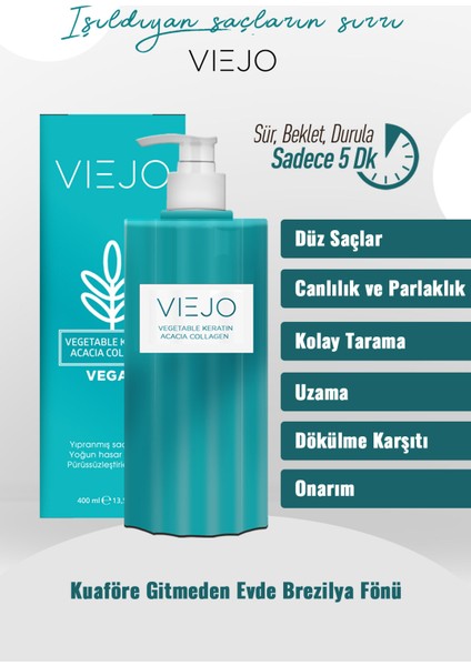 Vegan Saç Keratini - Collagen - Saç Düzleştirici