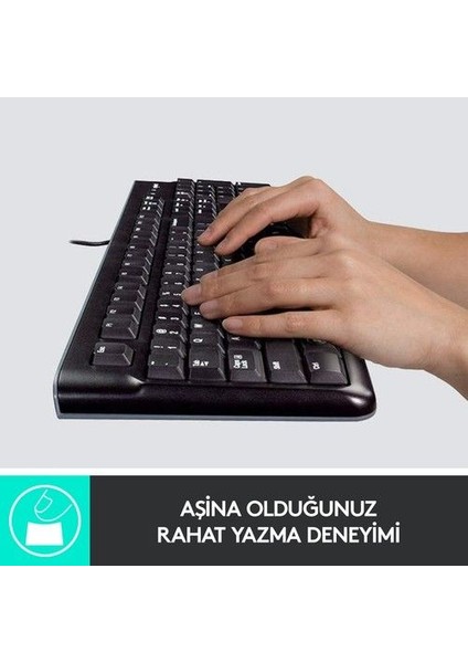 Logıtech K120 Klavye Q Tr Siyah