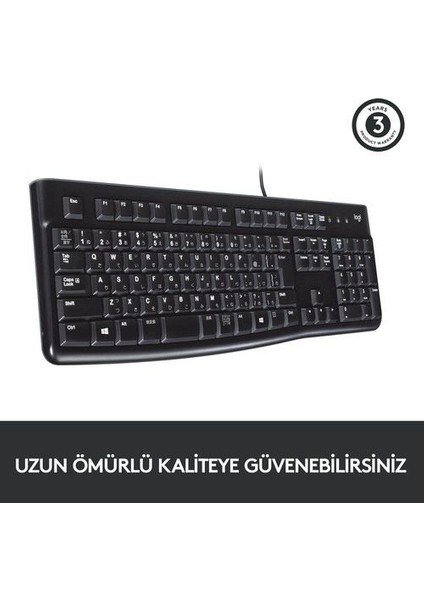 Logıtech K120 Klavye Q Tr Siyah