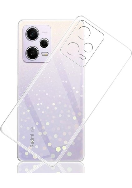 Apsuwa Xiaomi Poco X5 5g Kılıf Silikon Şeffaf Kamera Korumalı + Ekran Koruyucu