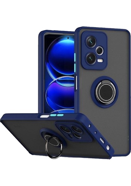 Xiaomi Redmi Note 12 Pro 5G Kılıf Montreal Yüzüklü Standlı