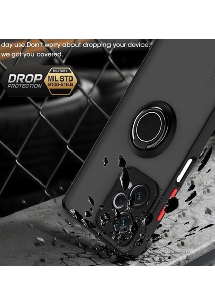 Xiaomi Redmi Note 12 Pro 5G Kılıf Montreal Yüzüklü Standlı + Ekran Koruyucu modelleri