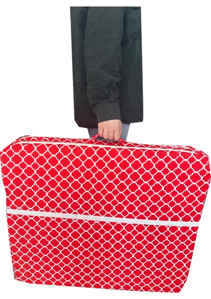 Katlanır Yer Yatağı ve Tek Kişilik Sünger Katlanır Minder Yatak 70X180 cm 6 Cm-Kırmızı Çatı