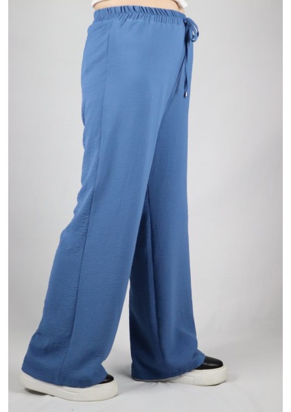 Smtcollection Beli Lastikli Aerobin Kumaş Pantalon