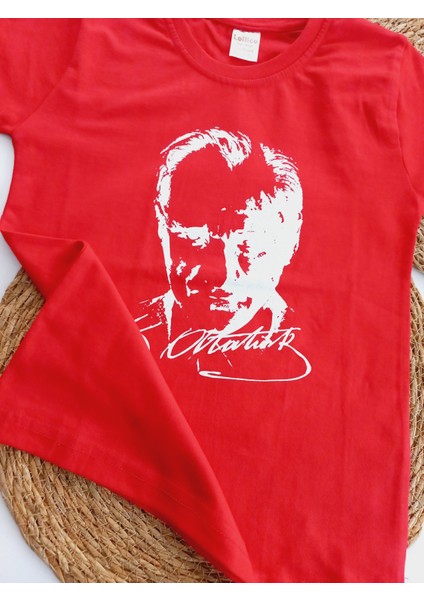 23 Nisan 29 Ekim Gösteri Kostüm Atatürk Baskılı Tşört ve Türk Bayraklı Kurdela Klipsli Tokaset fiyatları