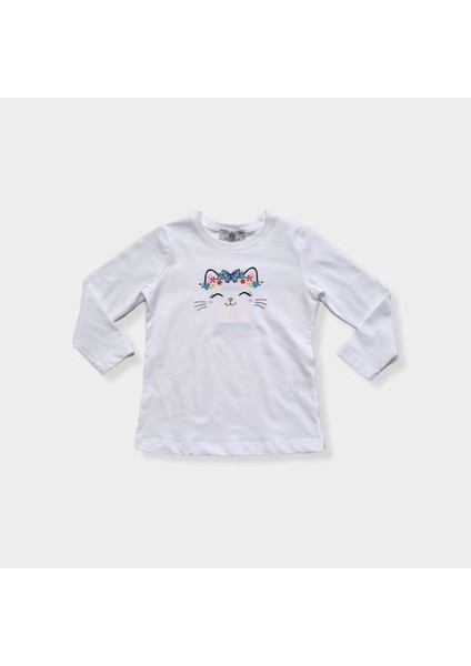 Beyaz Kız Çocuk Tshirt - Edelweiss - Beyaz - 5 Yaş - 12205-25925