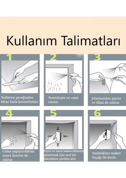 Siyah Çizilmez Koyu Ton Cam Filmi-75 Cm-5 Metre
