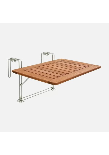 Katlanır Ahşap Balkon Masası