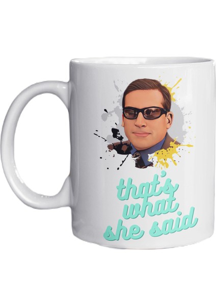The Office Temalı Özel Tasarım Baskılı Kupa Bardak 001 Michael Scott