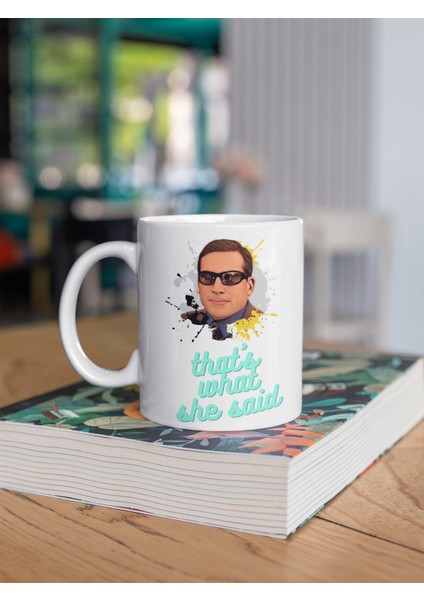 The Office Temalı Özel Tasarım Baskılı Kupa Bardak 001 Michael Scott
