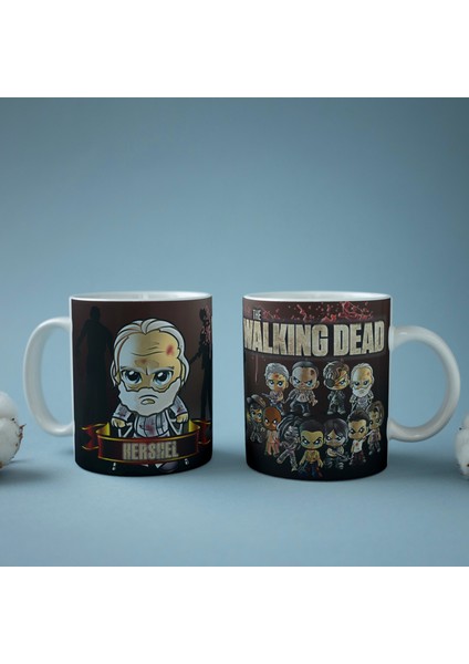 The Walking Dead Temalı Özel Tasarım Baskılı Kupa Bardak 001