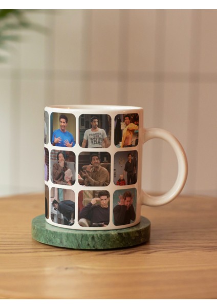 Friends Ross Geller Karma Özel Tasarım Sahneler Baskılı Kupa Bardak-Doğum Günü Hediye
