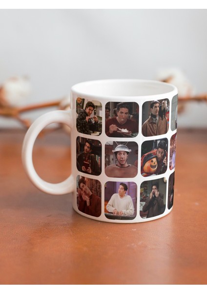 Friends Ross Geller Karma Özel Tasarım Sahneler Baskılı Kupa Bardak-Doğum Günü Hediye fiyatları