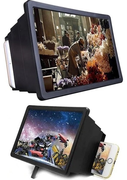 Cep Telefonu 3D Ekran Büyüteci Tv Görünümlü Mercekli Stand F2 fiyatları