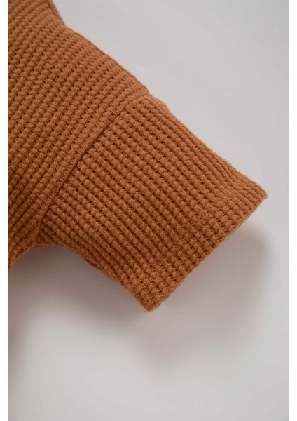 Erkek Bebek Waffle Kısa Kollu Tişört Z1971A223SM modelleri