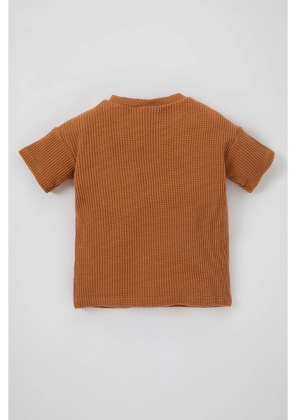 Erkek Bebek Waffle Kısa Kollu Tişört Z1971A223SM indirimleri