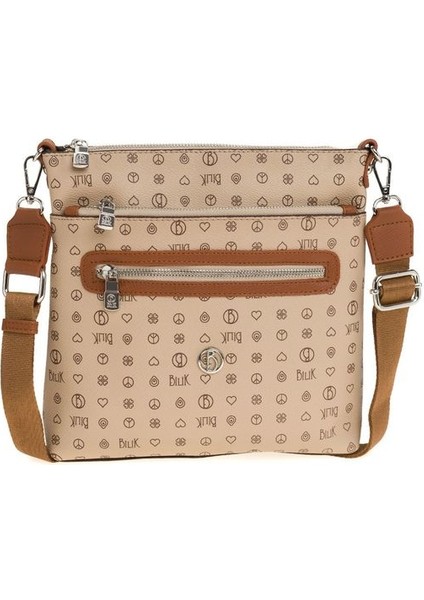 Monogram Açık Vizon/taba Kadın Çapraz Askılı Çanta Mtş 269-MN