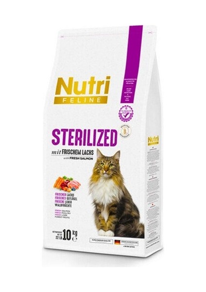 Sterilised Tahılsız Kısırlaştırılmış Kedi Maması 10 kg