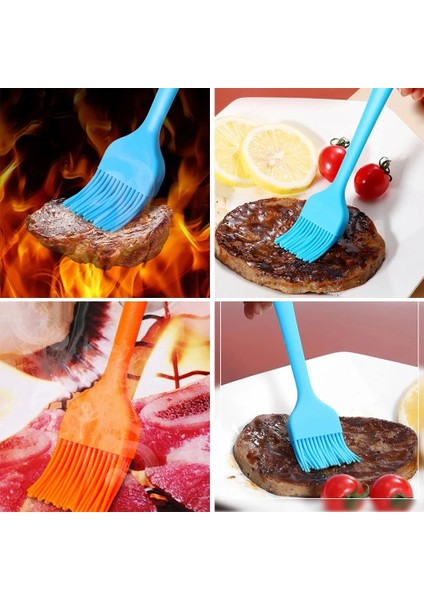 1 Slikon Spatula +1 Adet Slilkon Yumurta Fırçası + 1 Adet Kaşık 3lü Mutfak Set