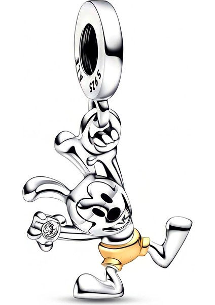 Corney Design Disney 100TH Anniversary Oswald Dangle Charm 925 Ayar Gümüş