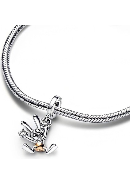 Corney Design Disney 100TH Anniversary Oswald Dangle Charm 925 Ayar Gümüş