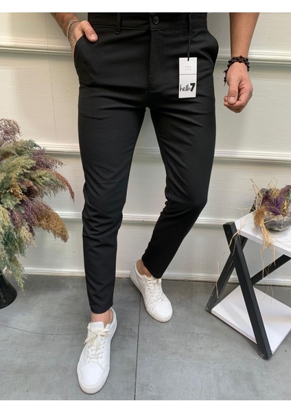 Modacrazy Erkek Siyah Kumaş Pantolon