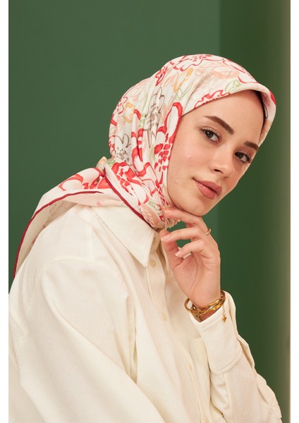 Pastel Merca Pamuk Viskon Eşarp Modeli