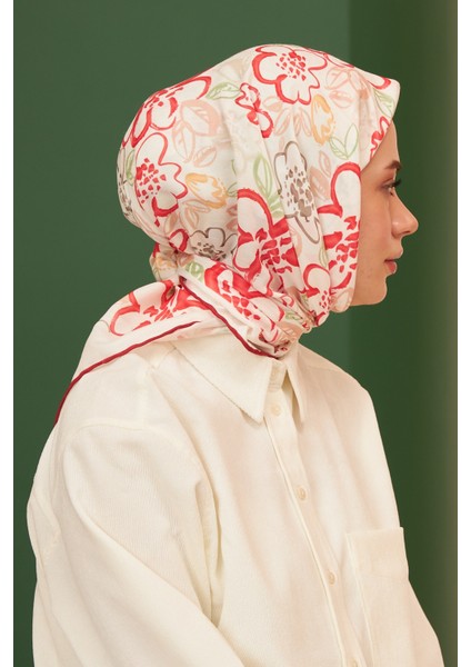 Pastel Merca Pamuk Viskon Eşarp Modeli