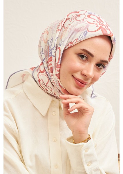 Pastel Astrel Lila Pamuk Viskon Eşarp Modeli fiyatları