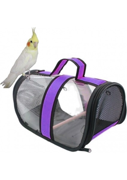 Sultan Papağanı Taşıma Çantası (Tünekli) Royal Capitano Kuş Taşıma Çantası (30CMX22CMX21CM)