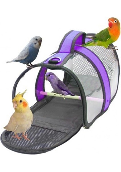 Sultan Papağanı Taşıma Çantası (Tünekli) Royal Capitano Kuş Taşıma Çantası (30CMX22CMX21CM) modelleri