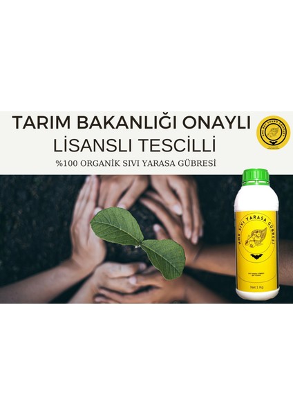 %100 Organik Hmk Sıvı Yarasa Gübresi 1 +1 Litre