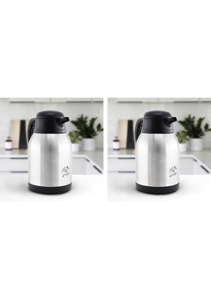 Çelik Çay Termosu - 2 Li Çelik Su Termosu 2 Lt.